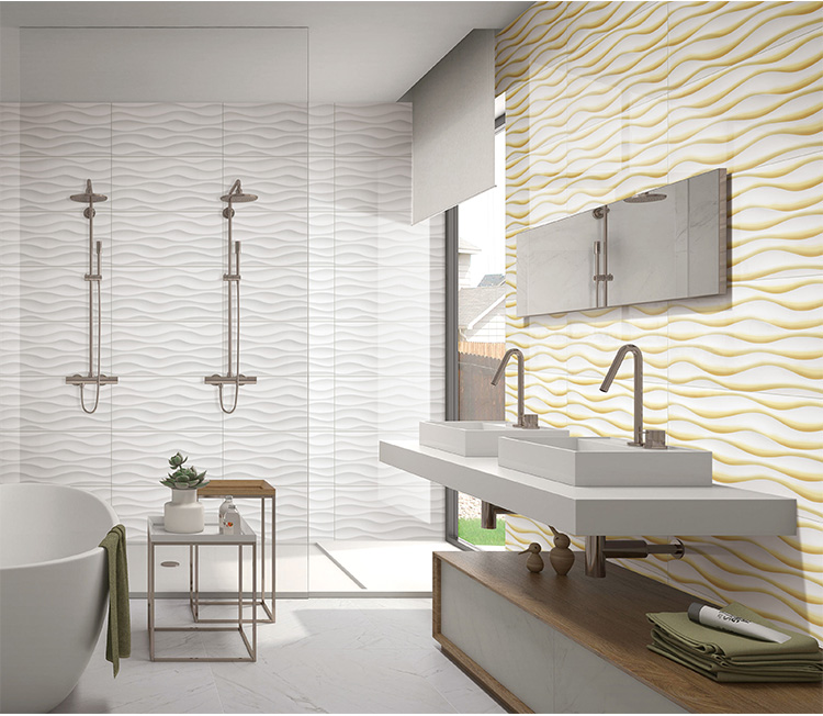 3d white ceramic wall tile for kitchen bathroom interior wall tile-AJ63000-300x600