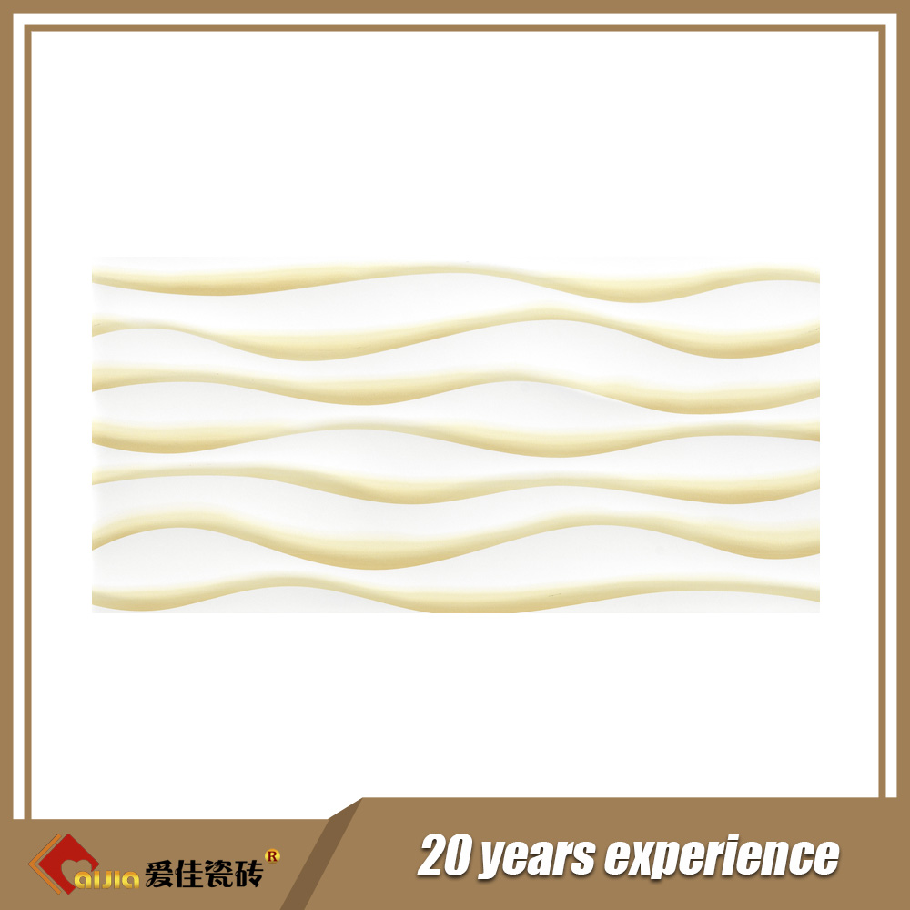 3d white ceramic wall tile for kitchen bathroom interior wall tile-AJ63000-300x600