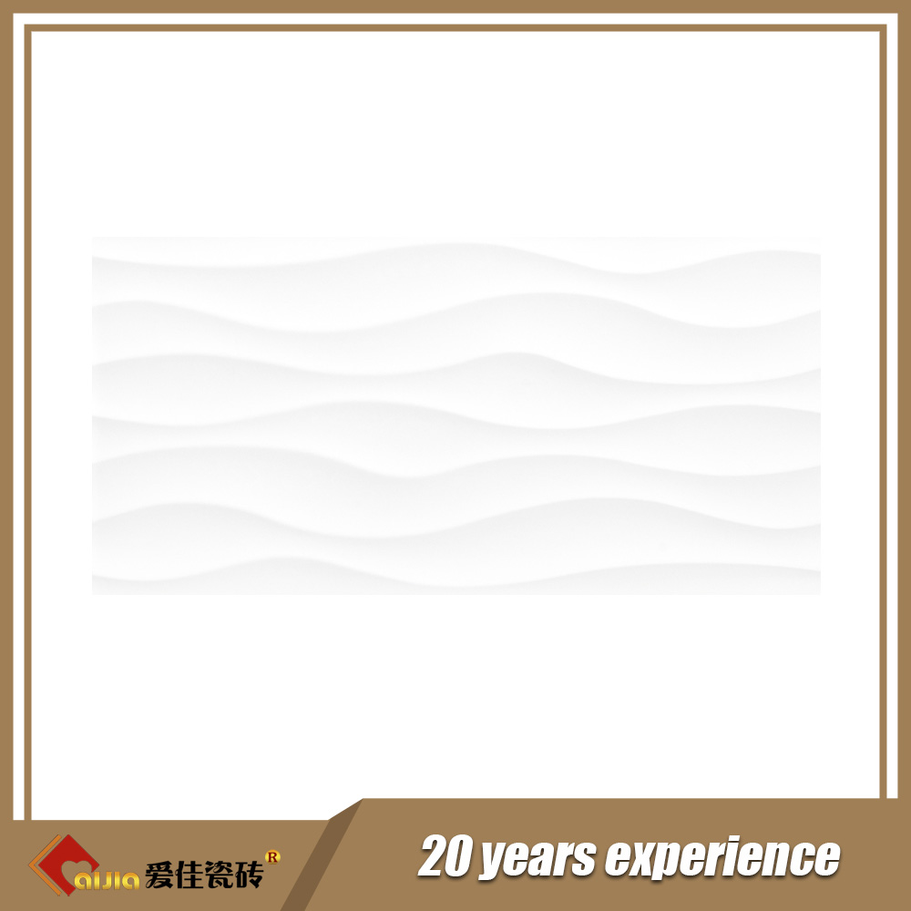 3d white ceramic wall tile for kitchen bathroom interior wall tile-AJ63000-300x600