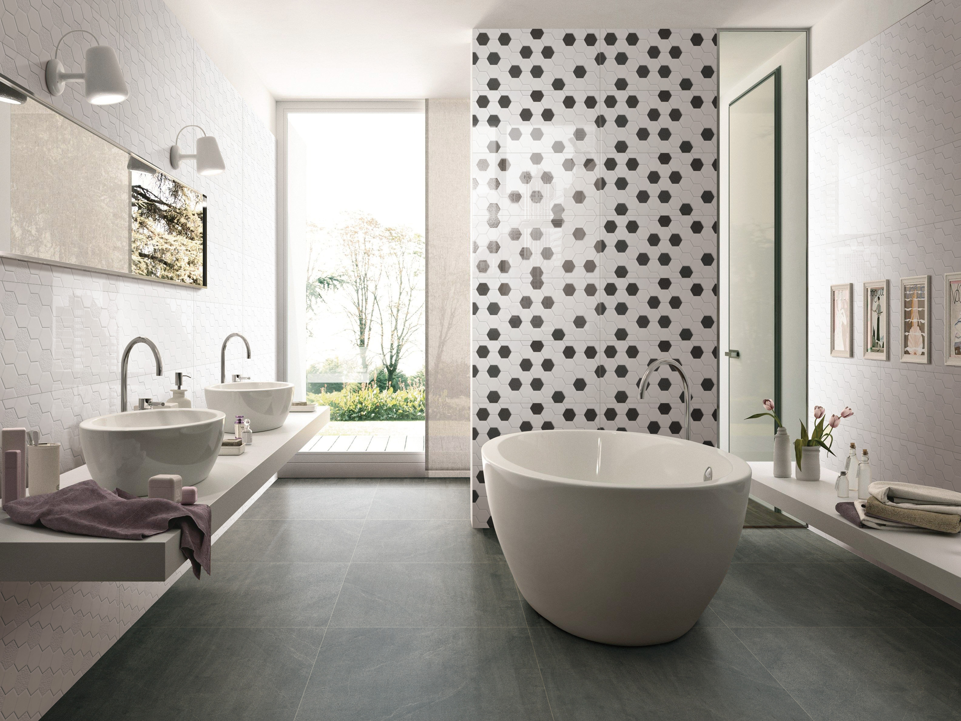 3d white ceramic wall tile for kitchen bathroom interior wall tile-AJ63001-300x600