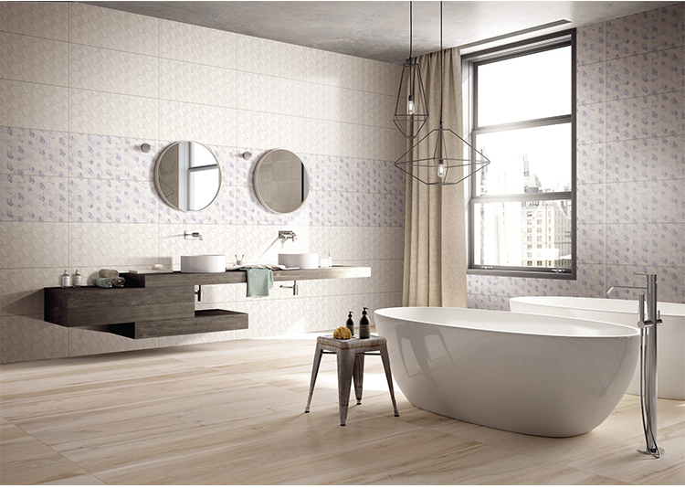 3d white ceramic wall tile for kitchen bathroom interior wall tile-AJ63004-300x600
