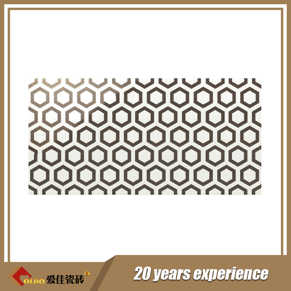 3d white ceramic wall tile for kitchen bathroom interior wall tile-AJA3682-300x600