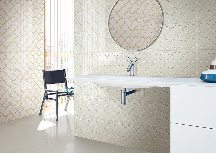 3d white ceramic wall tile for kitchen bathroom interior wall tile-AJDL6300-300x600