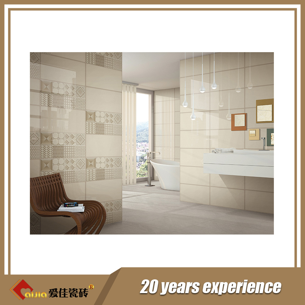 3d white ceramic wall tile for kitchen bathroom interior wall tile-AJMH6300-300x600