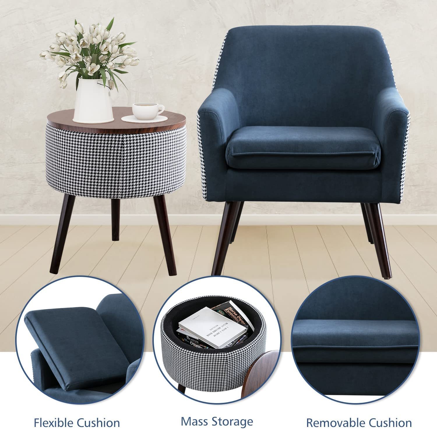 Blue Accent Chair
