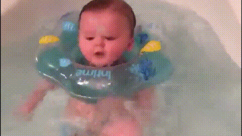 Kết quả hình ảnh cho new baby neck float gif