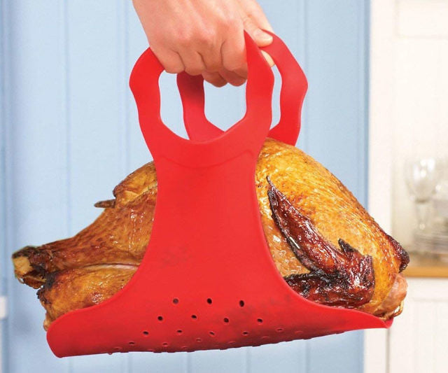 Heat Resistant NonStick Oven Silicone Turkey Lifter