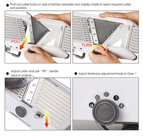 Adjustable Mandoline Slicer Professional Grater
