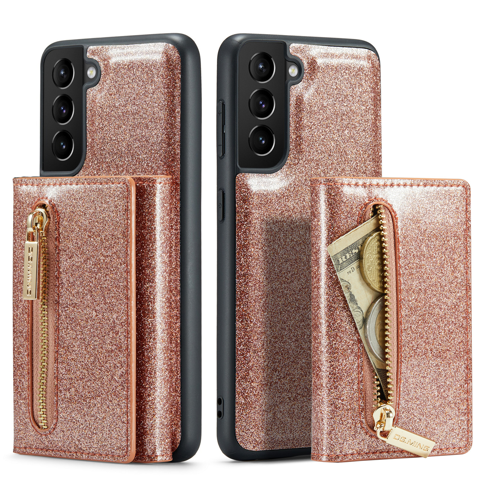 Glitter Leather Card Holder Samsung Case