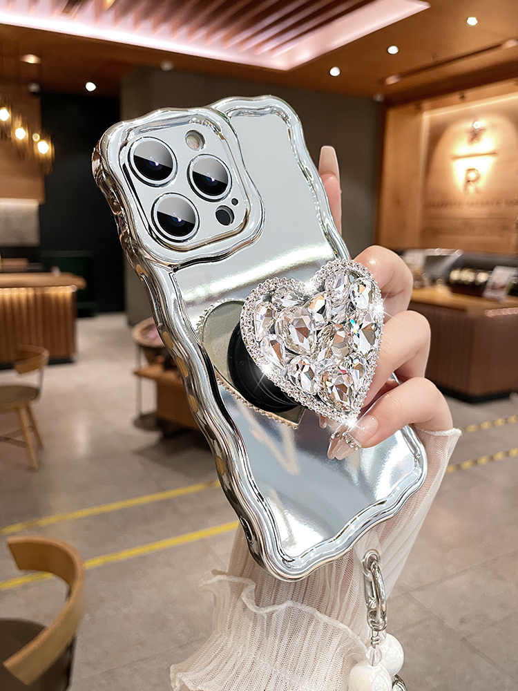 Mirror Love Diamond Bracket Case