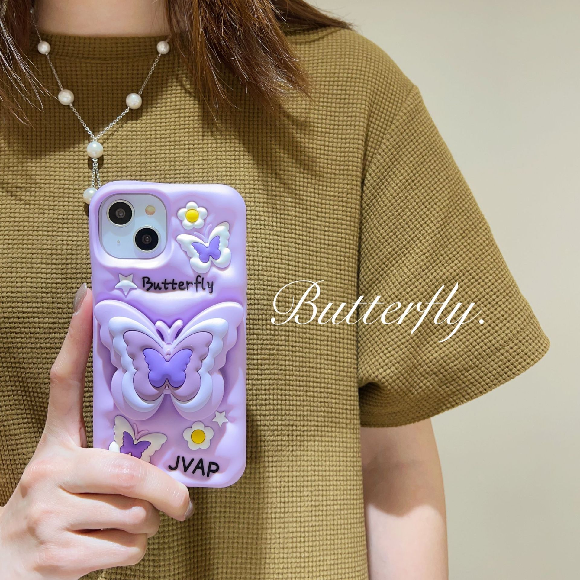 Cute 3D Butterfly Bracket Case