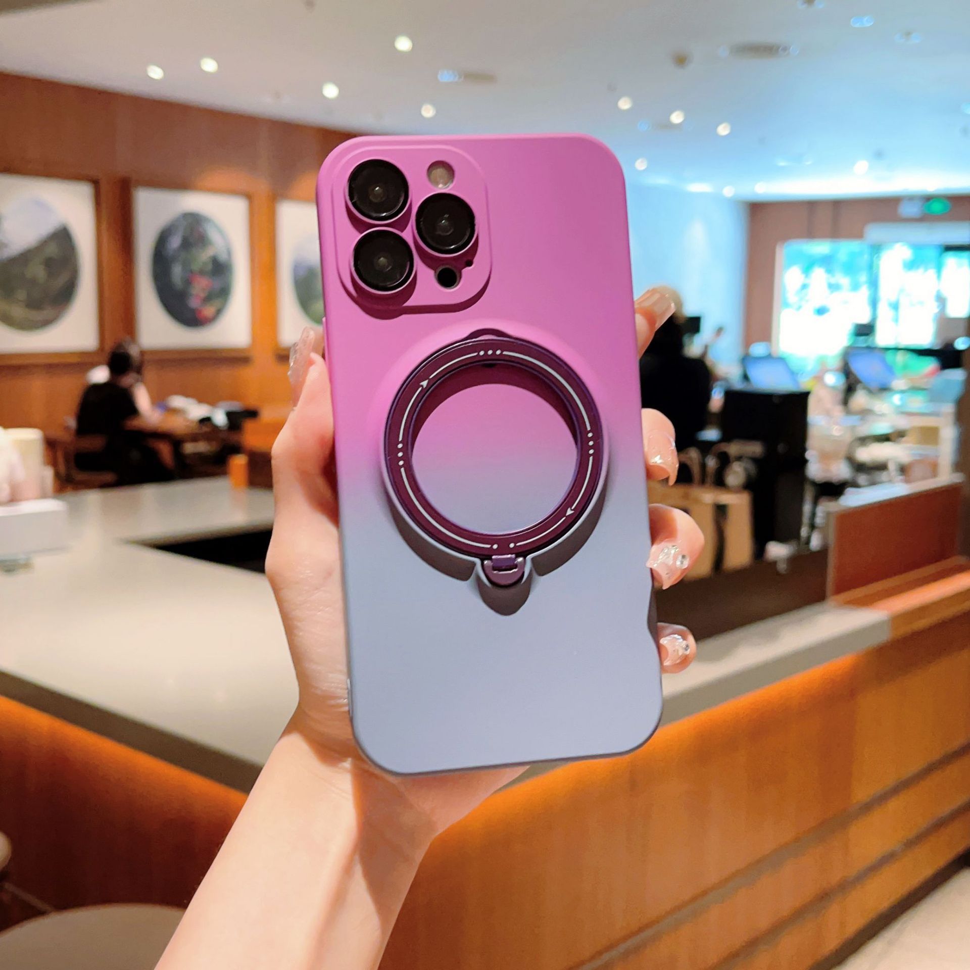 Gradient Color Magnetic Suction Case