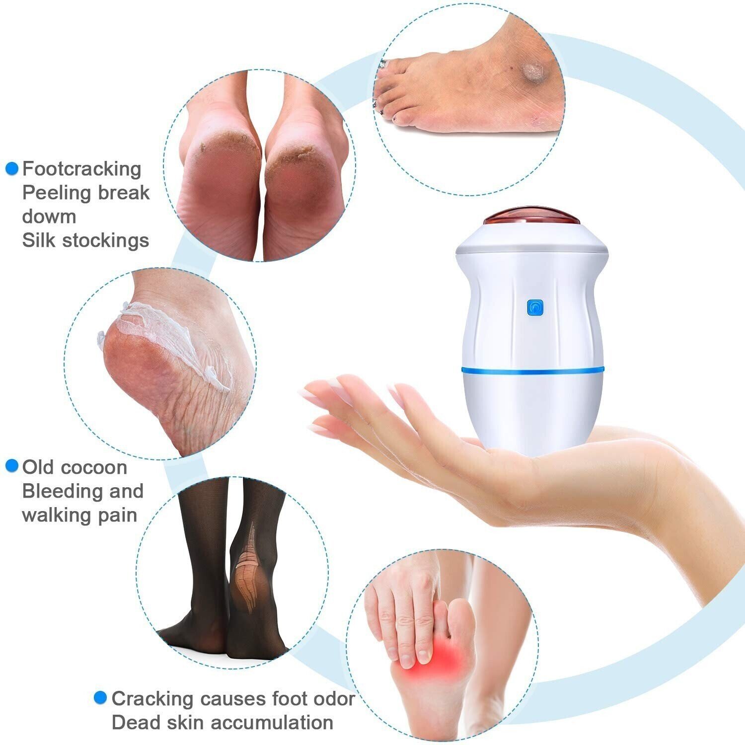 🔥HOT-SALE🔥 New Electric Foot Grinder Skin Hard Rupture Skin Trimmer Dead Skin