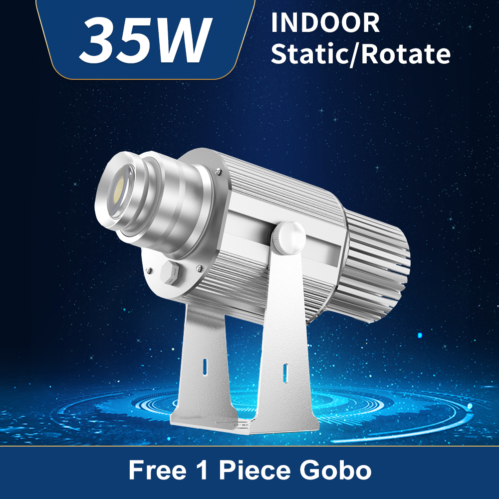 35W Remote-Controlled LED Gobo Projector - Indoor Advertising, Custom Glass Gobos, Easy Installation-JINGYU OPTOELEC