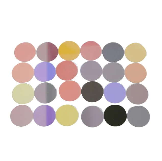 Customize Gobos 37.5 mm Heat-resistant Glass Blank Gobo UV Laser Gobo 4 Piece-JINGYU OPTOELEC