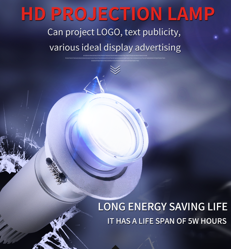 Powerful 80W LED Logo Projector: HD Lens, OSRAM LED, Remote Control-JINGYU OPTOELEC
