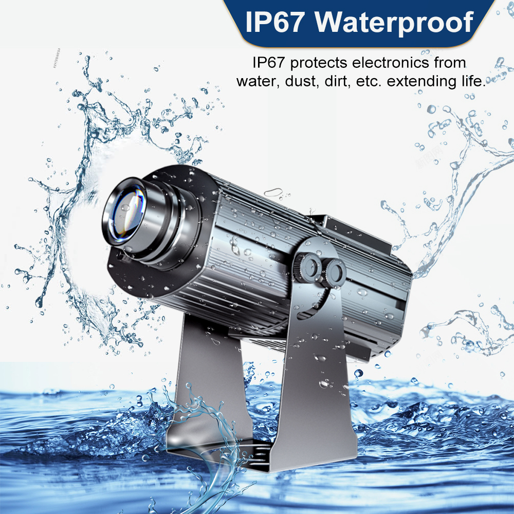 300W Remote Control Static/Rotate IP67 Waterproof Outdoor LED GOBO Projector-JINGYU OPTOELEC