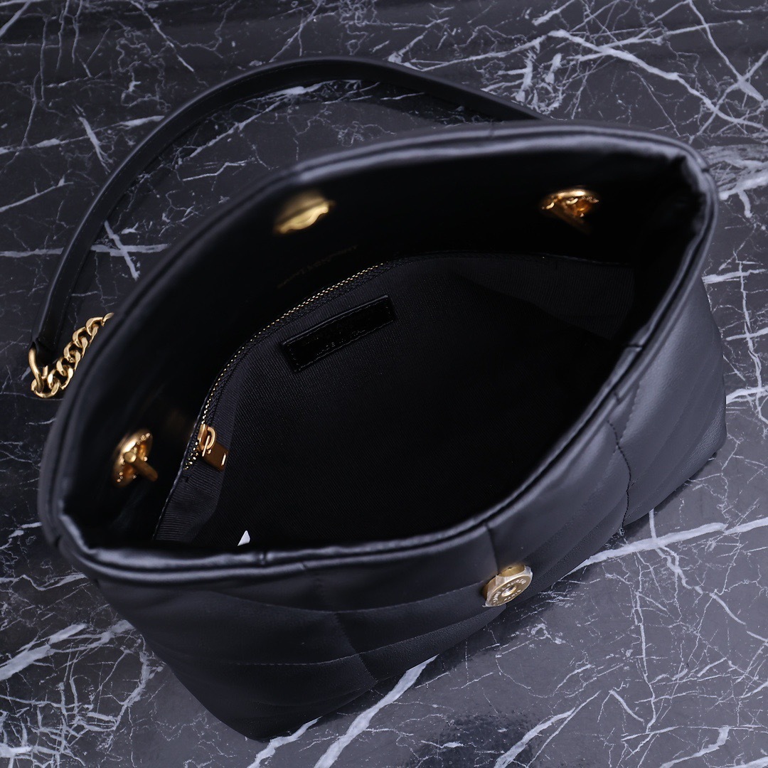 YSL PUFFER TOY BAG IN QUILTED LAMBSKIN