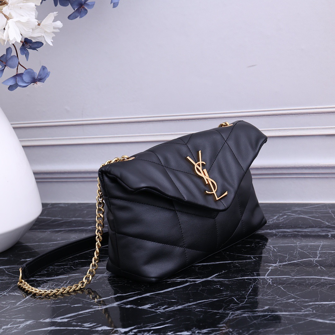 YSL PUFFER TOY BAG IN QUILTED LAMBSKIN