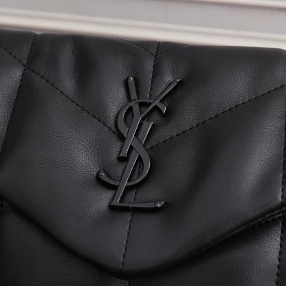 YSL PUFFER SMALL CHAIN BAG IN QUILTED LAMBSKIN