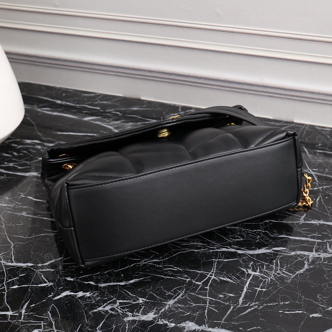 YSL PUFFER SMALL CHAIN BAG IN QUILTED LAMBSKIN