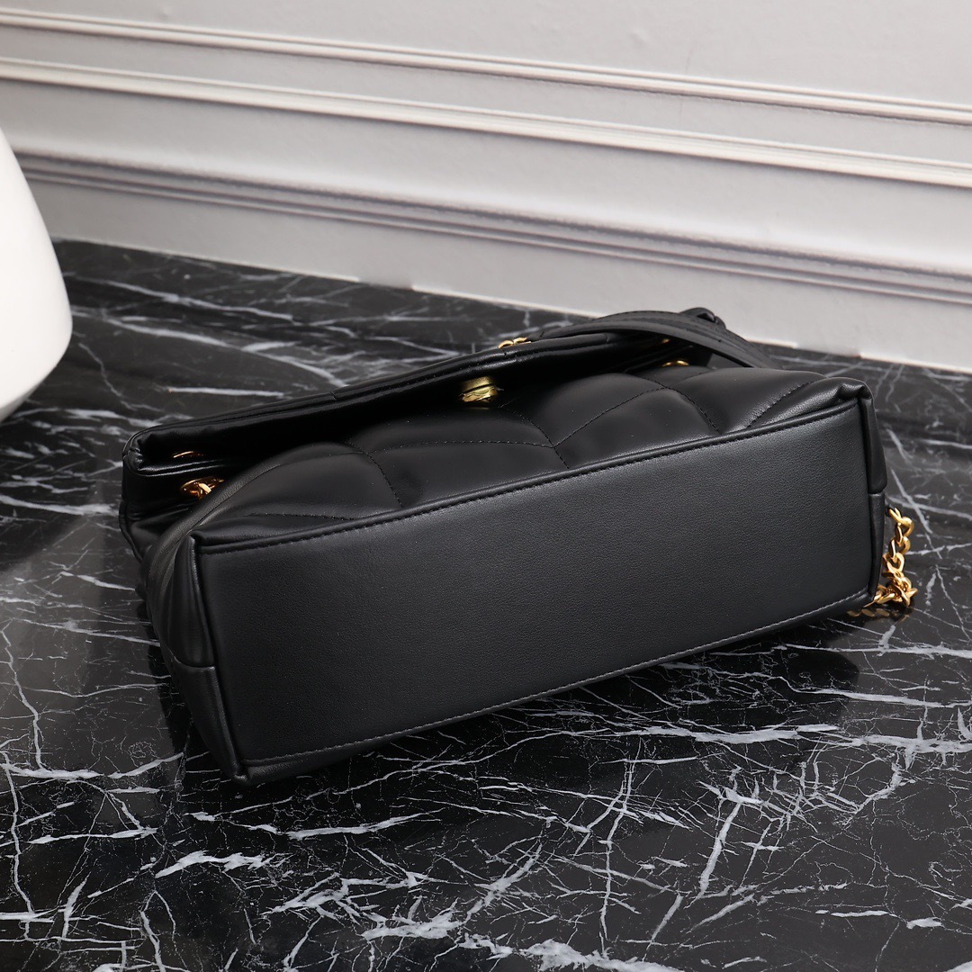 YSL PUFFER SMALL CHAIN BAG IN QUILTED LAMBSKIN