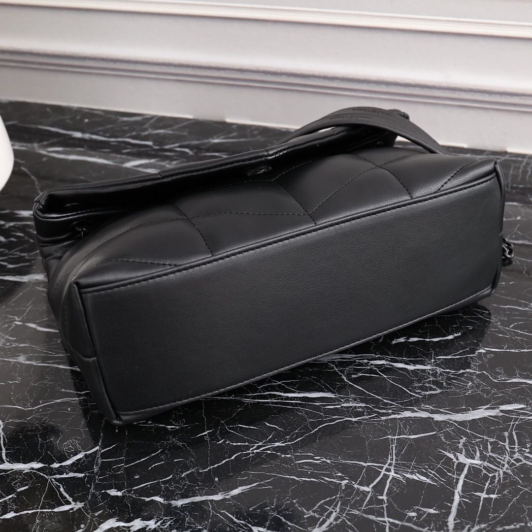 YSL PUFFER SMALL CHAIN BAG IN QUILTED LAMBSKIN