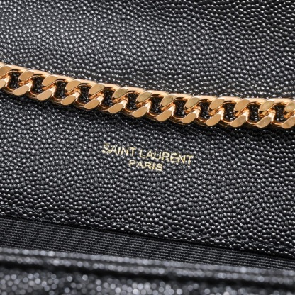 YSL ENVELOPE SMALL BAG IN MIX MATELASSÉ GRAIN DE POUDRE EMBOSSED LEATHER