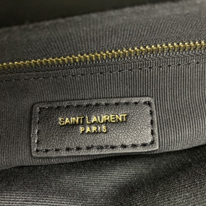 Saint Laurent Loulou Bag Matelasse Y Leather Gold-tone Medium Black