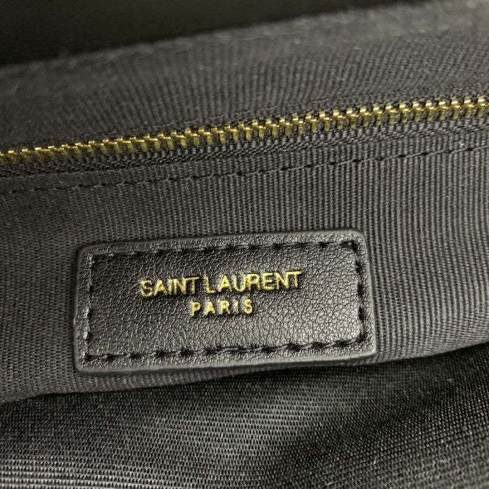 Saint Laurent Loulou Bag Matelasse Y Leather Gold-tone Medium Black