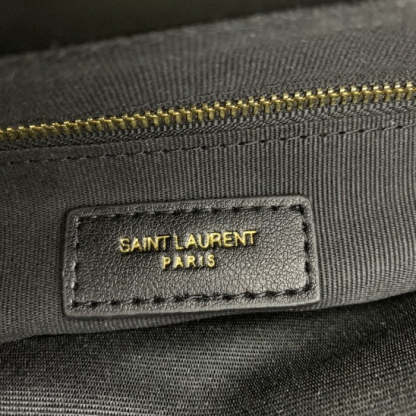 Saint Laurent Loulou Bag Matelasse Y Leather Gold-tone Medium Black