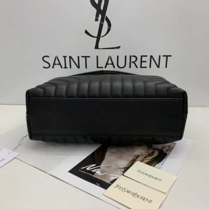 Saint Laurent Loulou Bag Matelasse Y Leather Gold-tone Medium Black