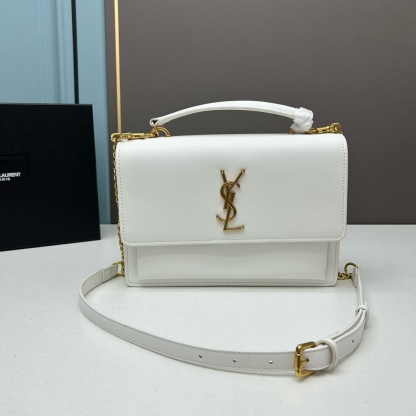 YSL SUNSET MEDIUM CHAIN BAG IN SMOOTH LEATHER