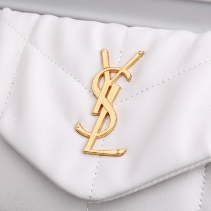 YSL PUFFER SMALL CHAIN BAG IN QUILTED LAMBSKIN
