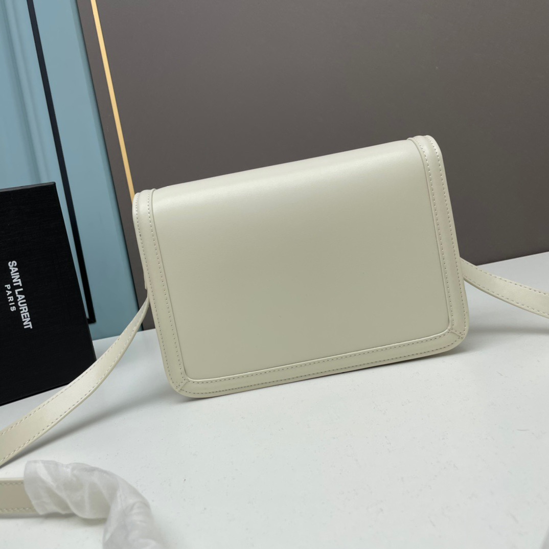 YSL SOLFERINO MEDIUM SATCHEL IN BOX SAINT LAURENT LEATHER