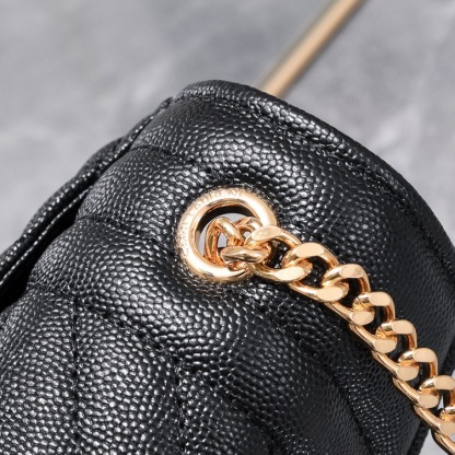 YSL ENVELOPE SMALL BAG IN MIX MATELASSÉ GRAIN DE POUDRE EMBOSSED LEATHER