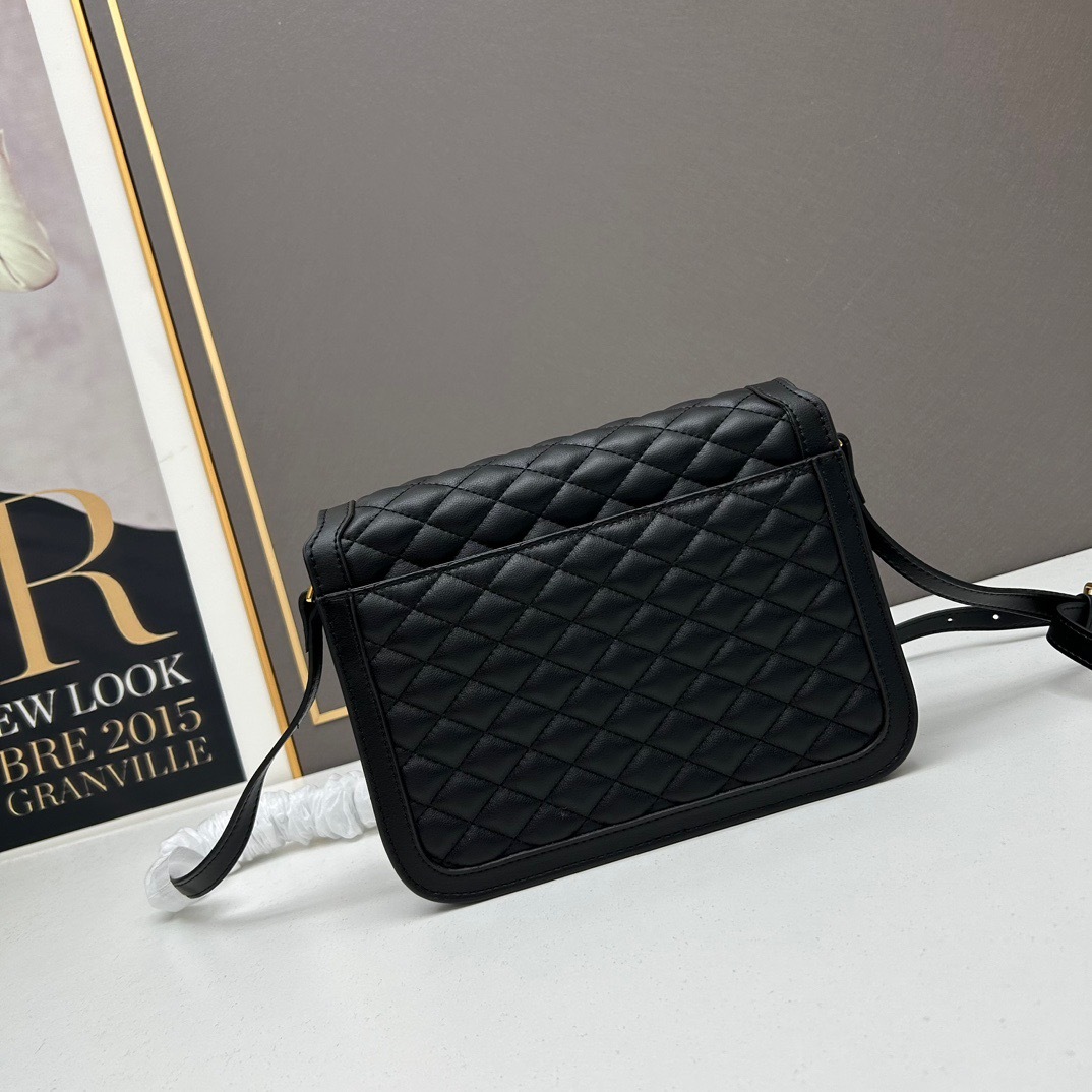 YSL SOLFERINO MEDIUM SUPPLE SATCHEL IN QUILTED LAMBSKIN