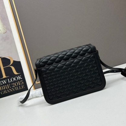 YSL SOLFERINO MEDIUM SUPPLE SATCHEL IN QUILTED LAMBSKIN