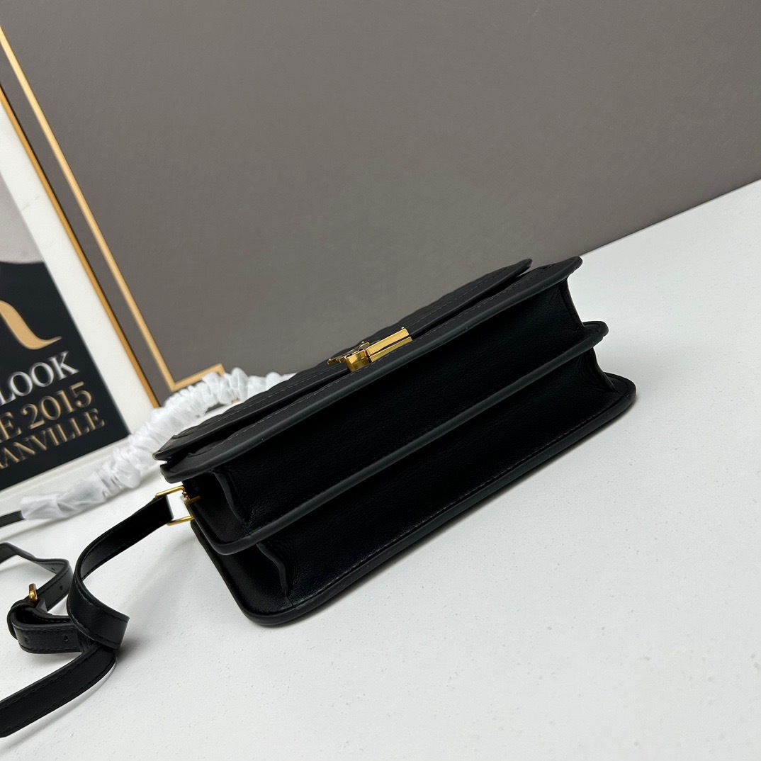 YSL SOLFERINO MEDIUM SUPPLE SATCHEL IN QUILTED LAMBSKIN