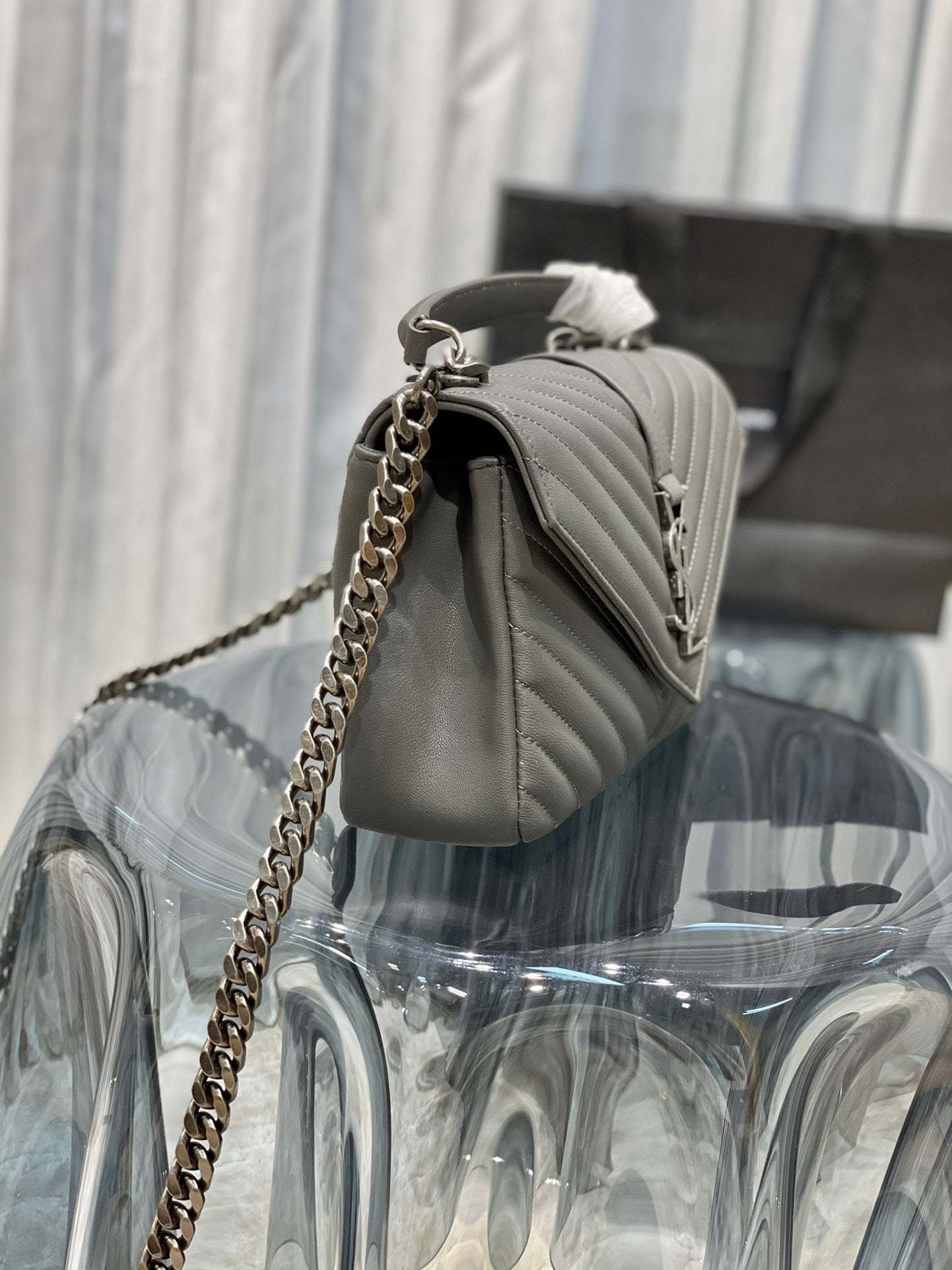 YSL College Medium Quilted leather Bag