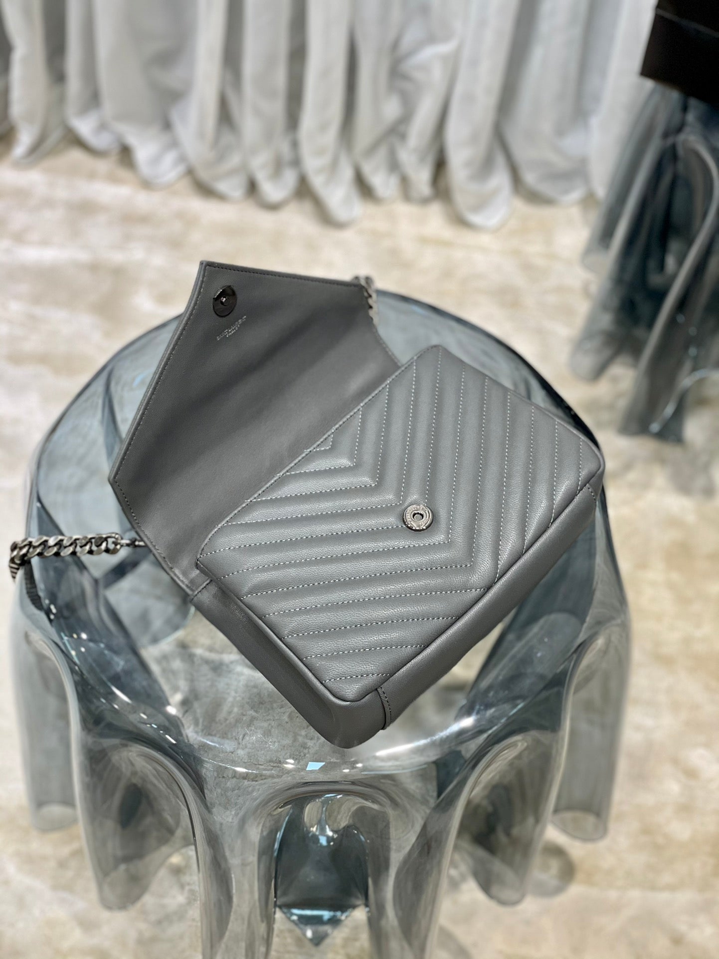 YSL College Medium Quilted leather Bag