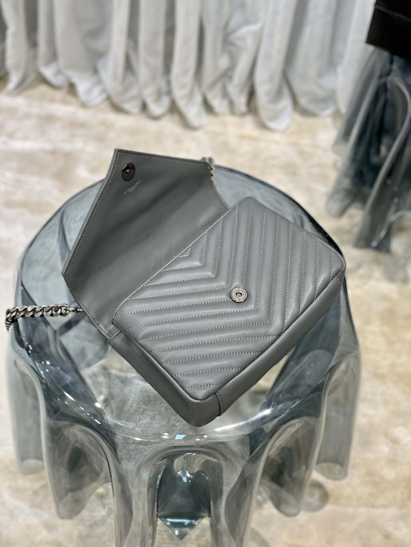 YSL College Medium Quilted leather Bag