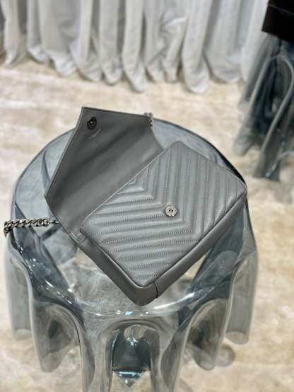 YSL College Medium Quilted leather Bag