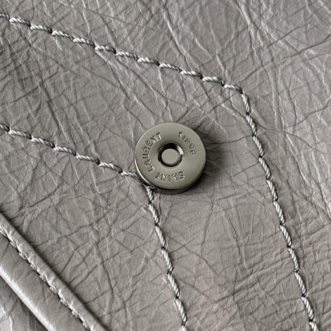 YSL NIKI BABY CHAIN BAG IN CRINKLED VINTAGE LEATHER