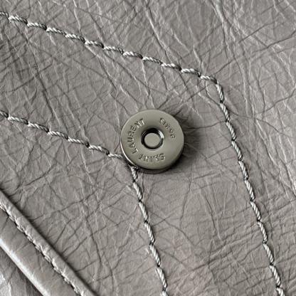 YSL NIKI BABY CHAIN BAG IN CRINKLED VINTAGE LEATHER