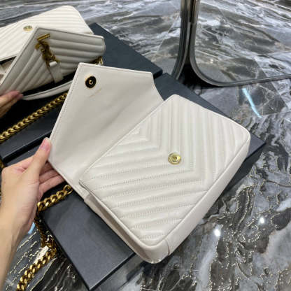 YSL College Medium Quilted leather Bag