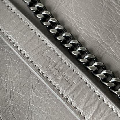 YSL NIKI BABY CHAIN BAG IN CRINKLED VINTAGE LEATHER