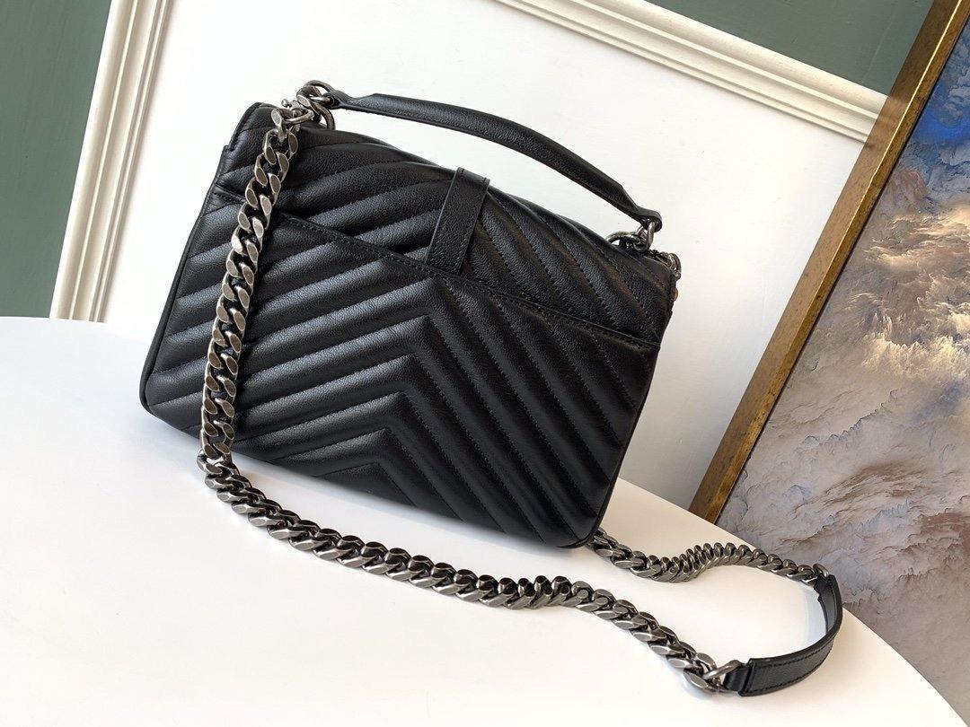 YSL College Medium Quilted leather Bag
