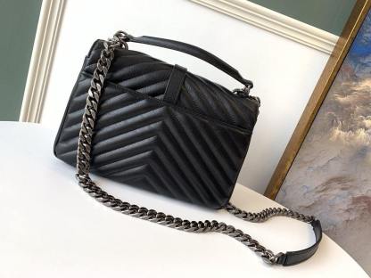 YSL College Medium Quilted leather Bag