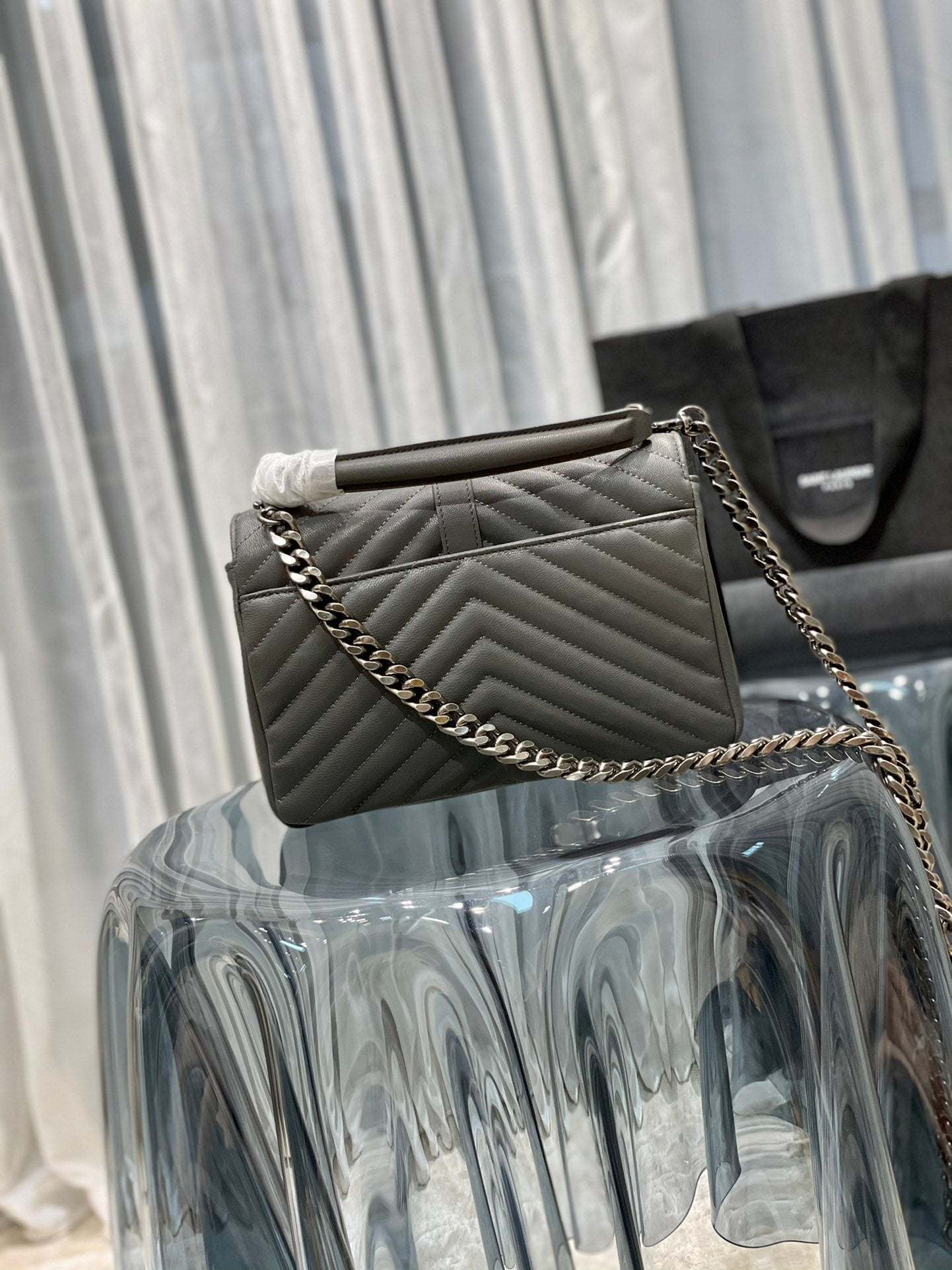 YSL College Medium Quilted leather Bag